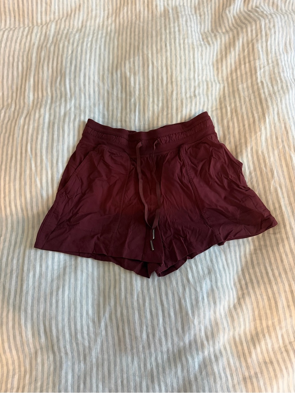 Lululemon Dance Studio Maroon Shorts Size 6